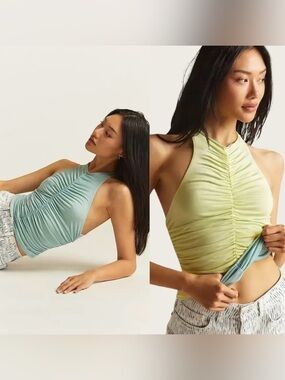NWT Anthropologie Pilcro Ruched Reversible Tank XS